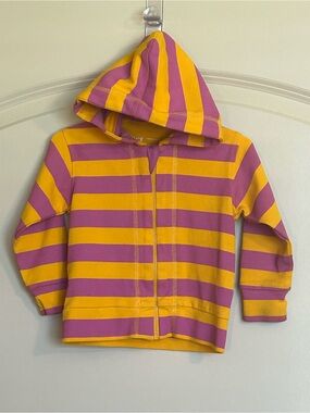 Sz9-12M Pact Striped Zip Hoodie